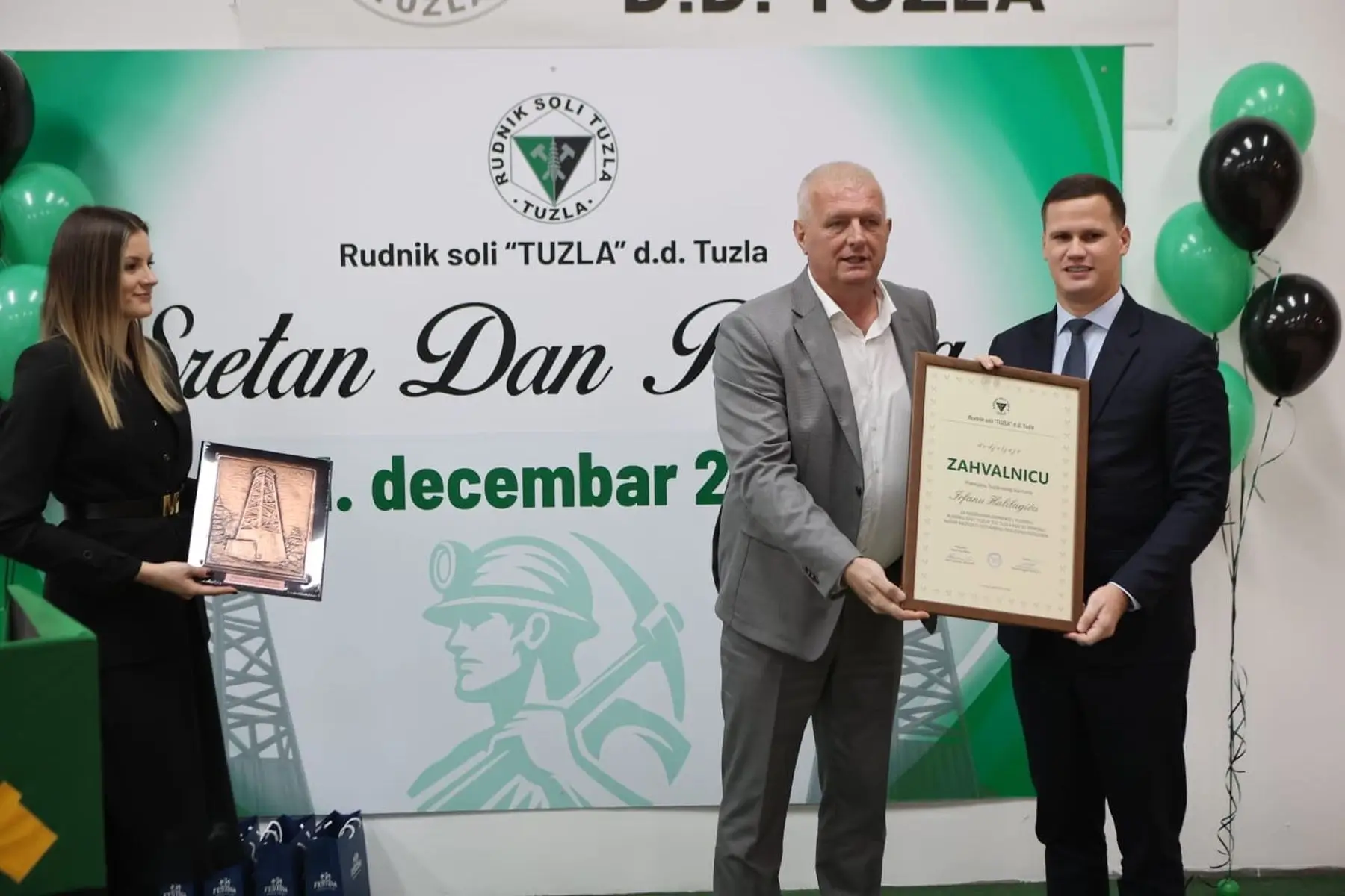 Povodom Dana rudara premijer i ministar posjetili Rudnik soli